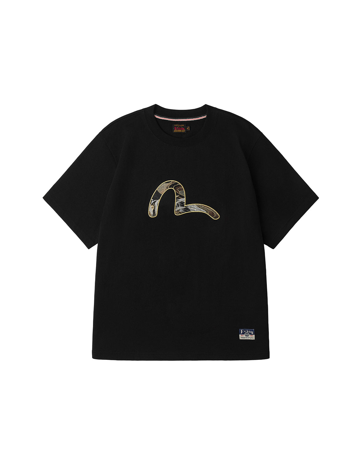 ブロケードカモメアップリケ レギュラーフィット Tシャツ